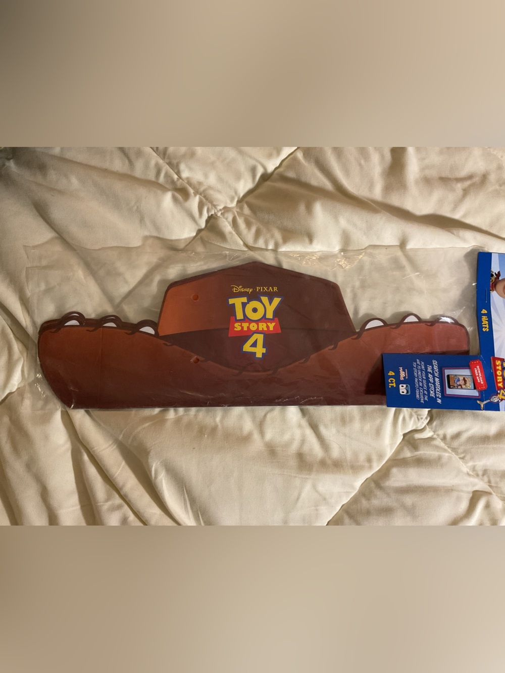 NWT Toy Story 4 Themed Party Hats - Brown Woody Boot Design
